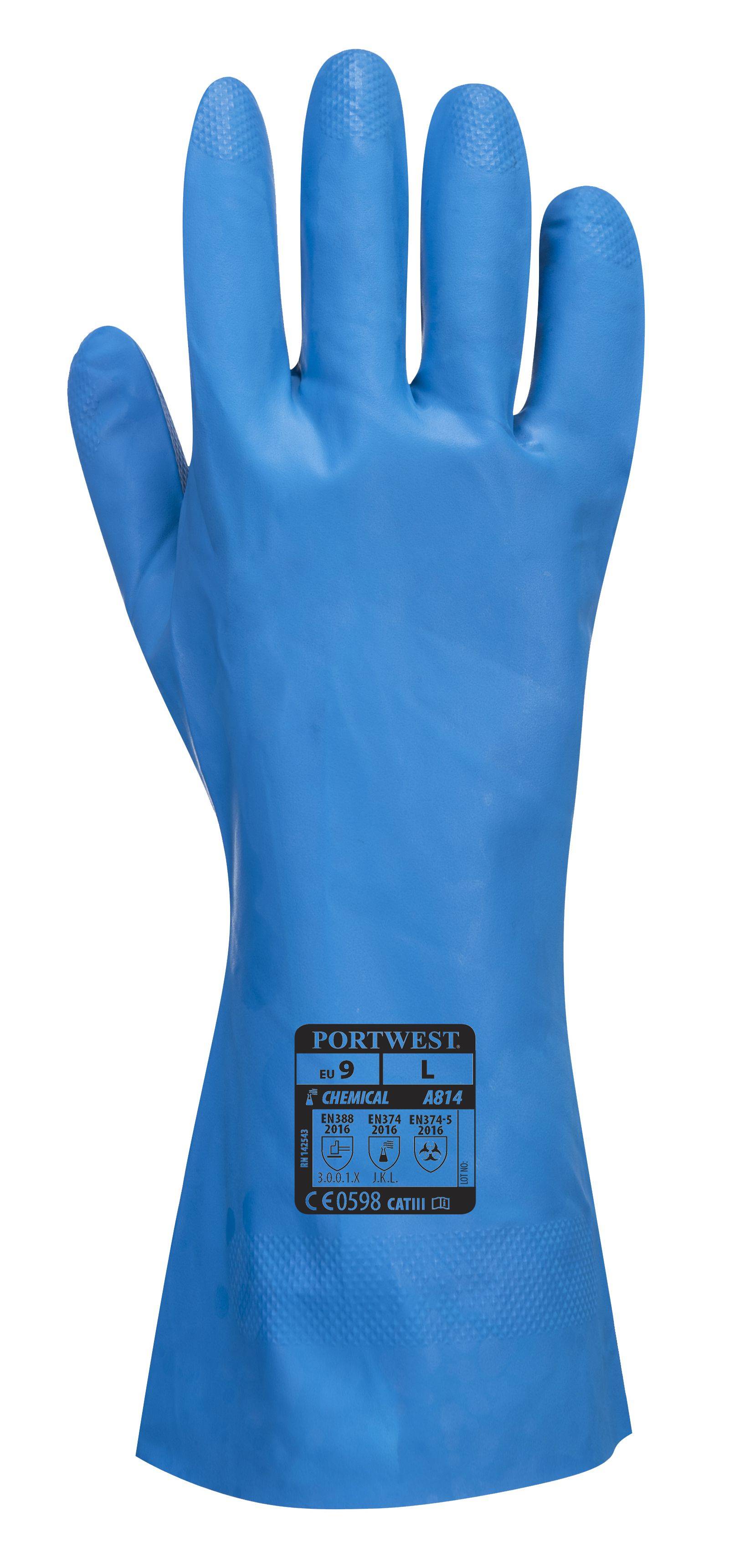Portwest Nitril Handschuh für die Lebensmittelindustrie Farbe: Blau, Gr.: 10 (XL)-1