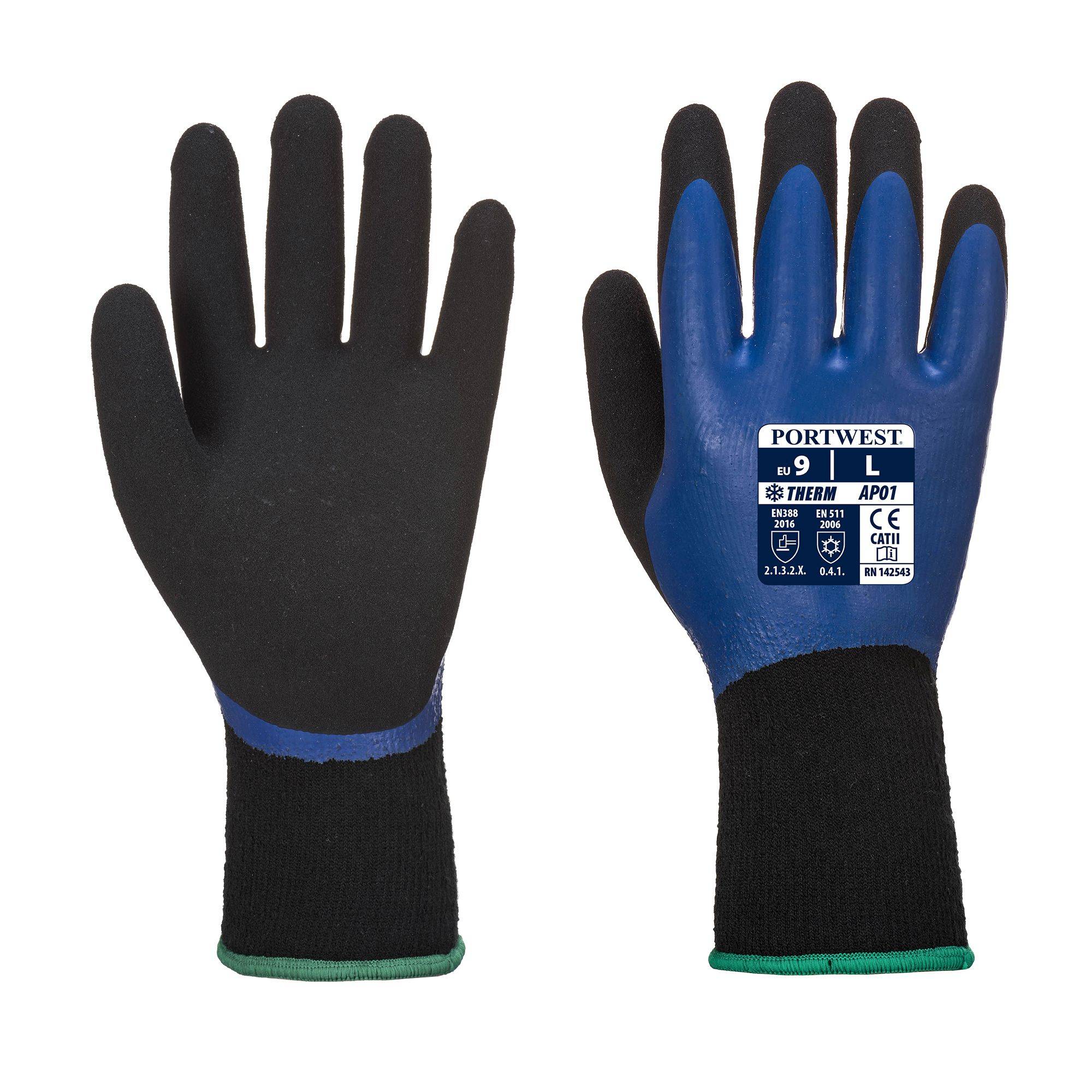 Portwest Thermo Pro Handschuh Farbe: Blau /Schwarz, Gr.: 9 (L)-0