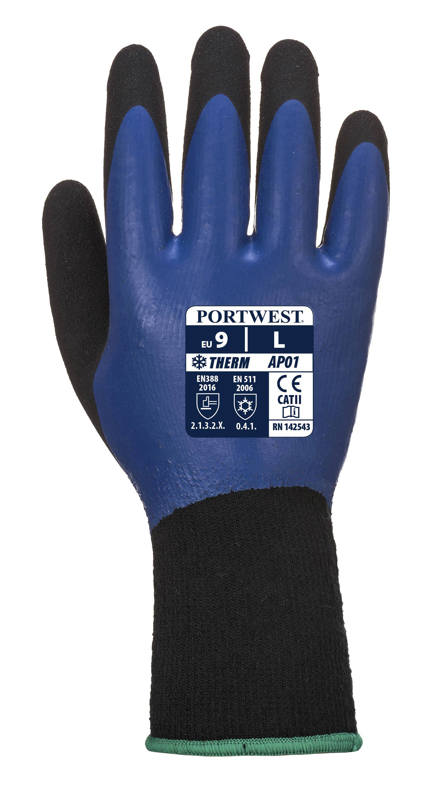 Portwest Thermo Pro Handschuh Farbe: Blau /Schwarz, Gr.: 9 (L)-1