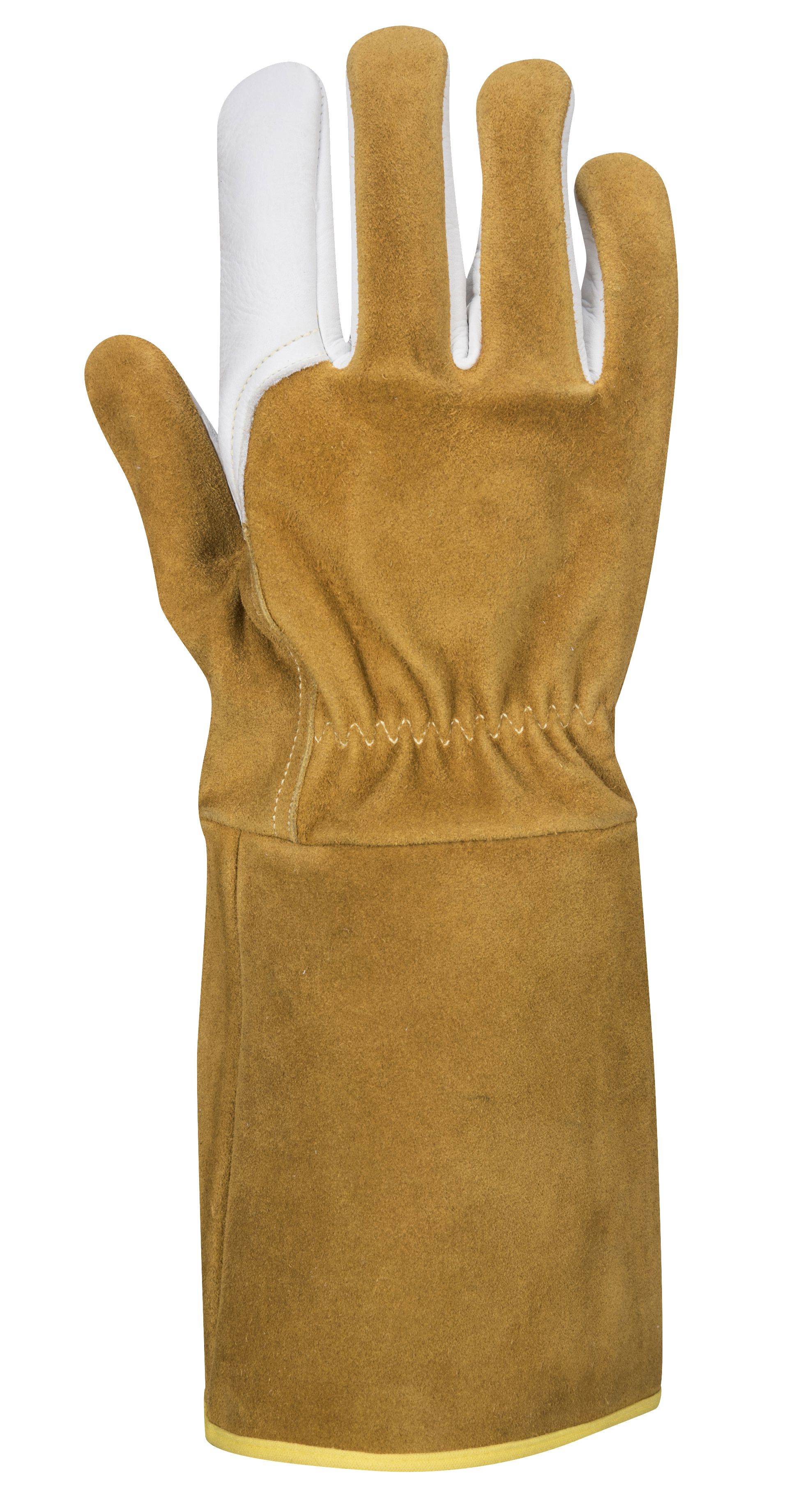 Portwest WIG Ultra Schweißerschutz Handschuh Farbe: Braun/Grau, Gr.: 9 (L)-1
