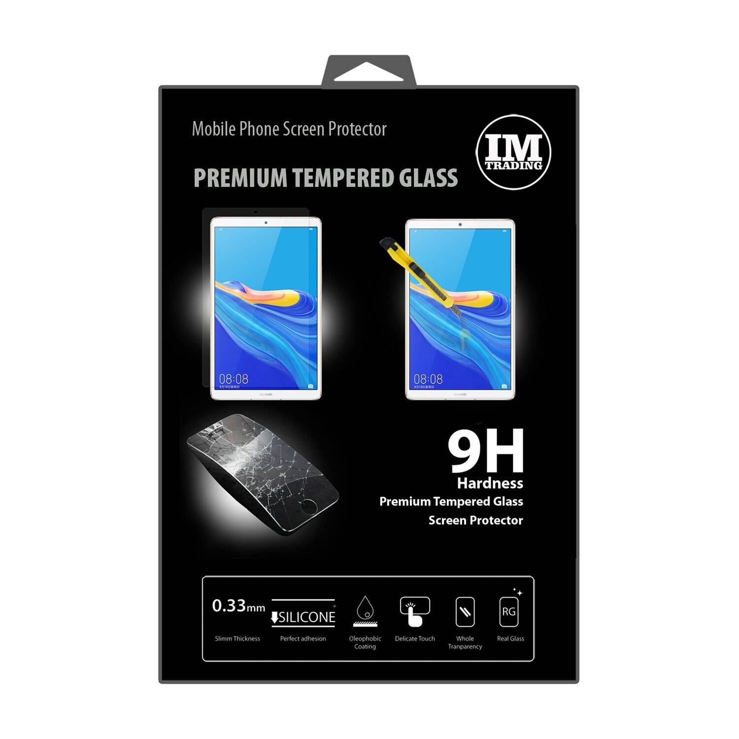 cofi1453® Schutzglas 9H kompatibel mit Huawei MediaPad M6 8,4 Zoll Displayschutzfolie Panzerfolie Passgenau-0