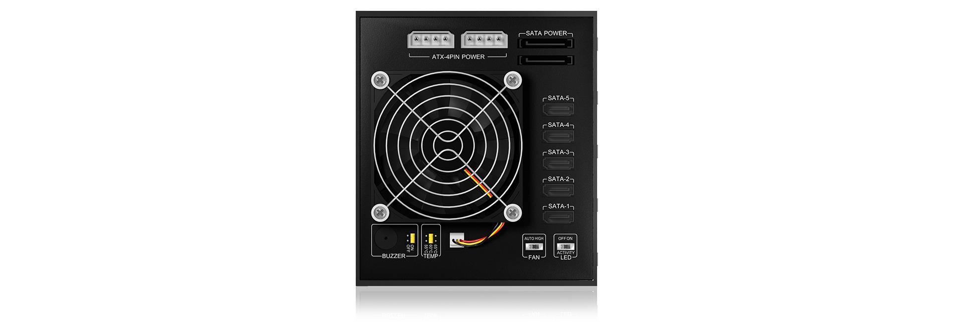 ICY BOX - RaidSonic ICY BOX IB-565SSK - Gehäuse für Speicherlaufwerke mit Lüfter - 3.5"" (8.9 cm)-1