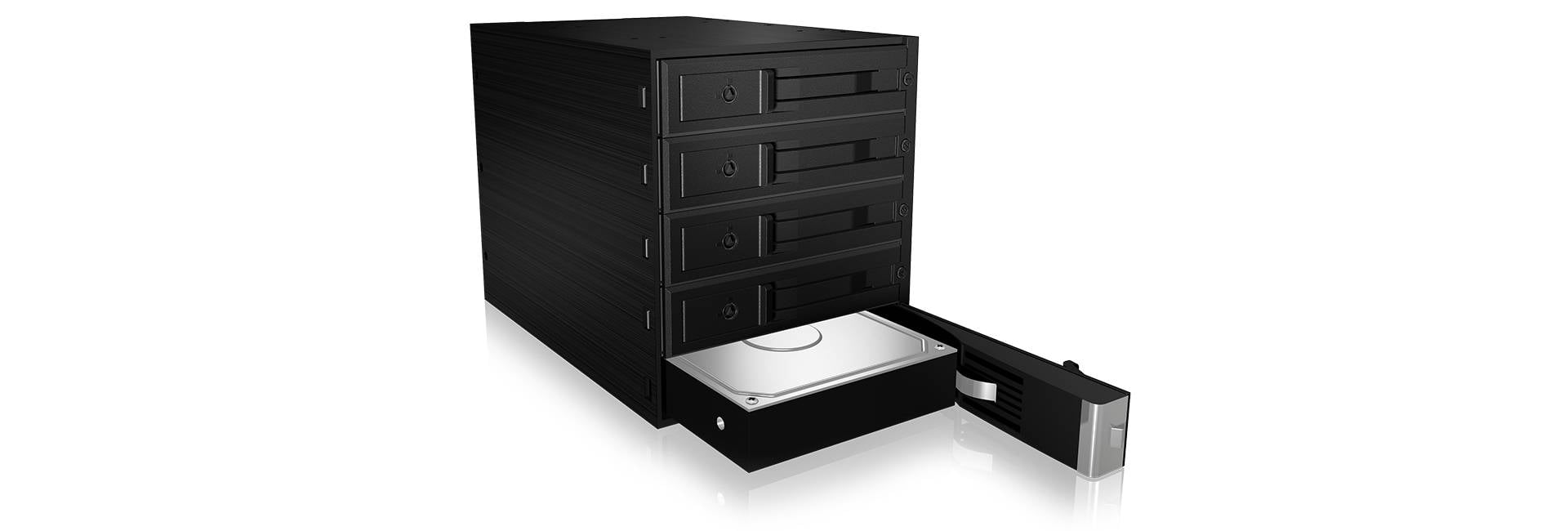 ICY BOX - RaidSonic ICY BOX IB-565SSK - Gehäuse für Speicherlaufwerke mit Lüfter - 3.5"" (8.9 cm)-2