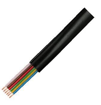 LogiLink CM06 - 100 m - Schwarz - Telefonkabel flach 6-Adrig - 100m - schwarz-1