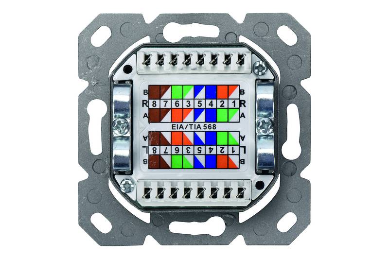 DIGITUS - CAT 6A Klasse EA Netzwerkdose, designkompatibel, geschirmt, Unterputz-3