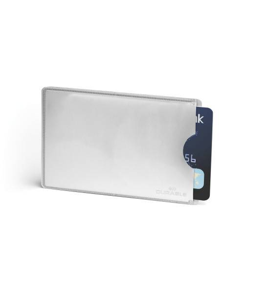 DURABLE - Visitenkartenkasten - Silber (Packung-2