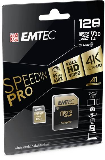 EMTEC SpeedIN' PRO - Flash-Speicherkarte (microSDHC/SD-Adapter inbegriffen)-2
