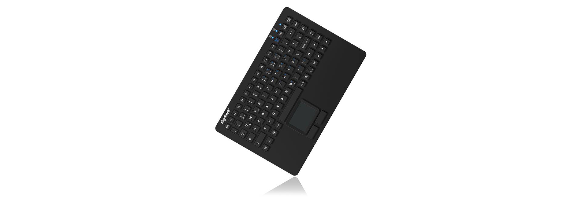 KSK-5230 IN (CH) Industrie Tastatur, USB, Touchpad, schwarz, 2 Maustasten, wasserdicht IP68-3