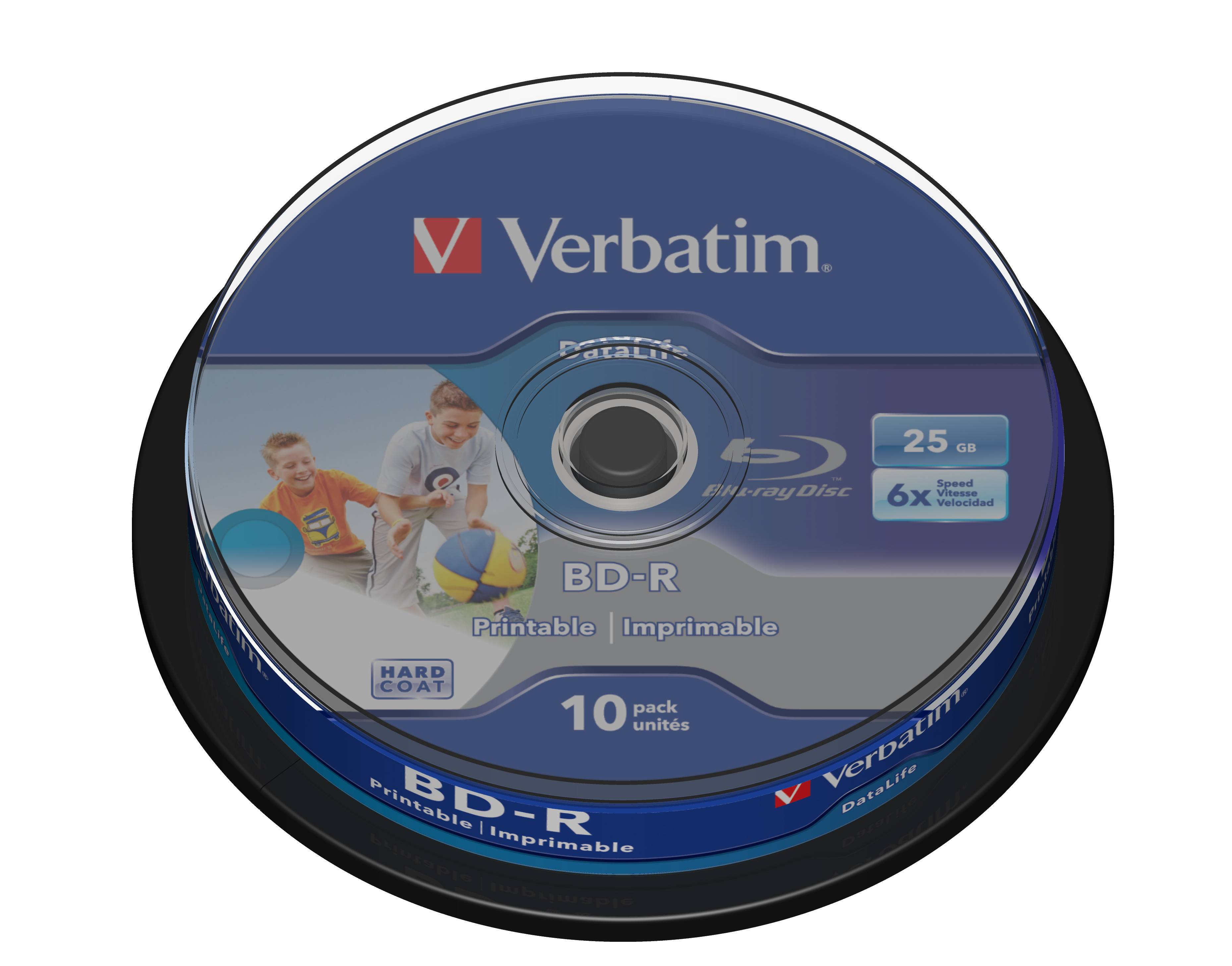 Verbatim DataLife - 10 x BD-R - 25 GB 6x - mit Tintenstrahldrucker bedruckbare Oberfläche-2