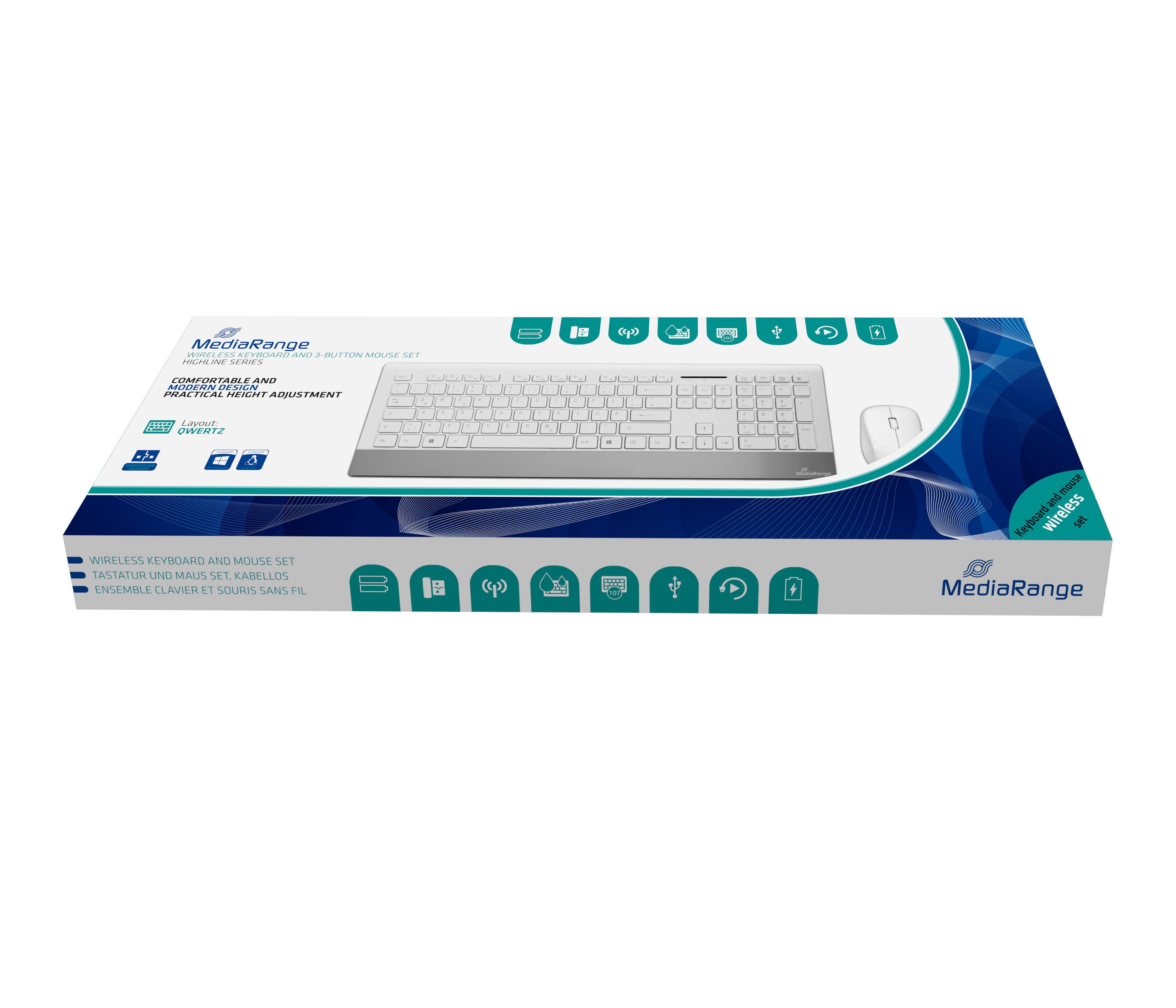 MediaRange MROS106 - Highline Series - Tastatur-und-Maus-Set-1