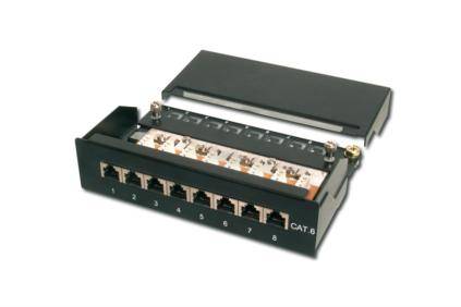 DIGITUS - Desktop CAT 6, Klasse E Patch Panel, geschirmt-1