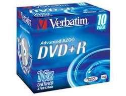 Verbatim DataLifePlus - 10 x DVD+R - 4.7 GB 16x - mit Tintenstrahldrucker bedruc-1