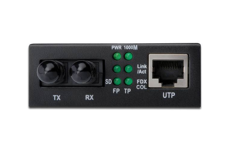 DIGITUS - Gigabit Medienkonverter, RJ45 / ST-1