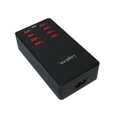 LogiLink PA0140 USB-Ladestation 44 W Steckdose Ausgangsstrom (max