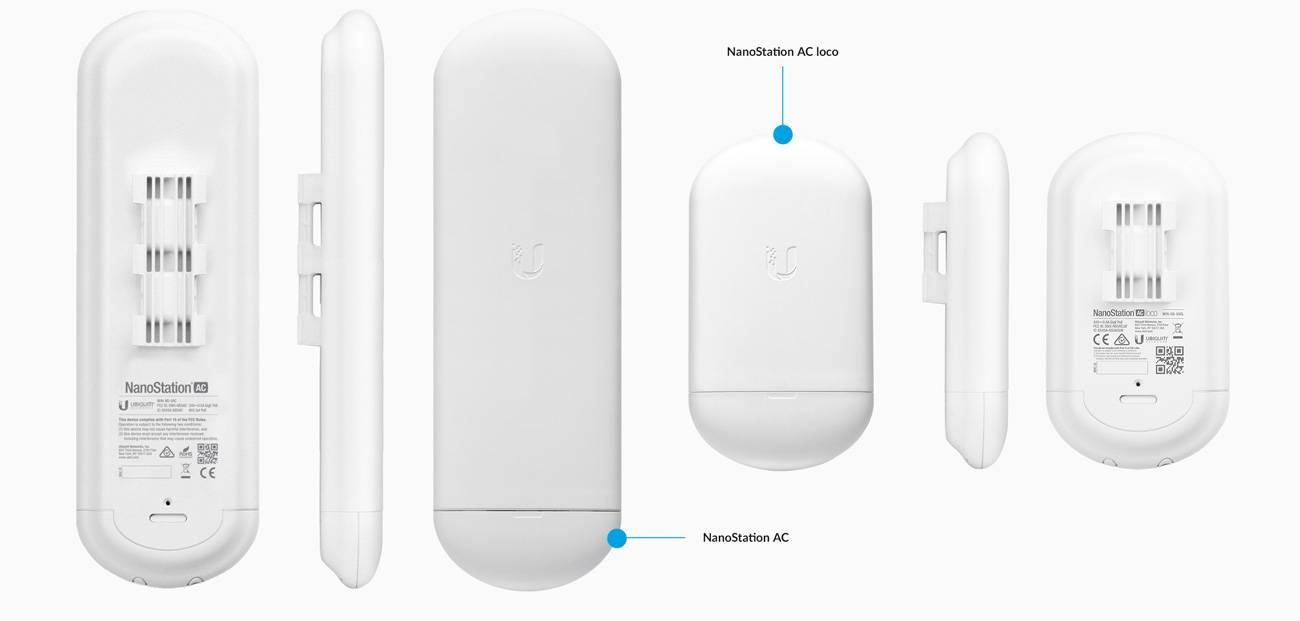 Ubiquiti NanoStation AC loco NS-5ACL - Funkbasisstation - AirMax ac - 5 GHz (Packung mit 5)-1