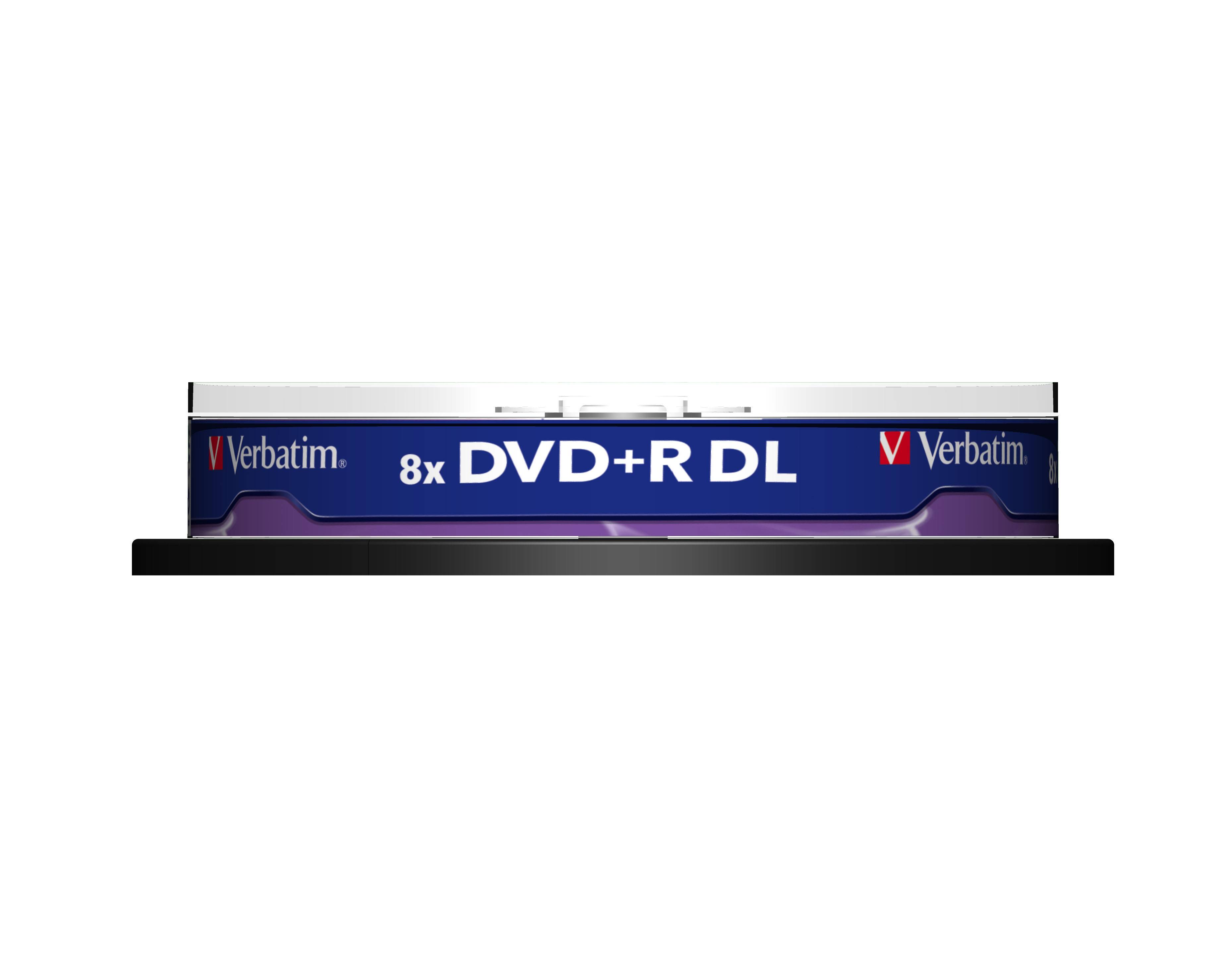 Verbatim - 10 x DVD+R DL - 8.5 GB 8x - mattsilber-2