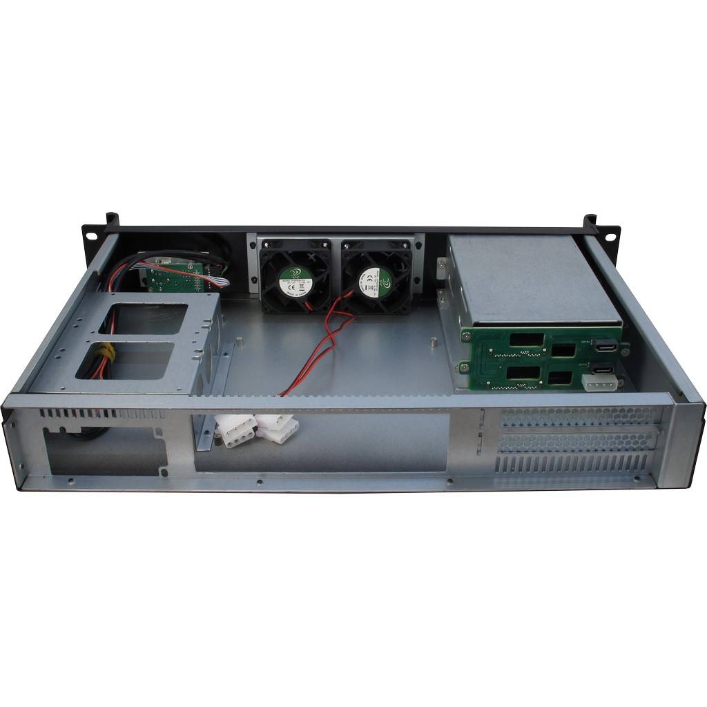 Inter-Tech 1.5U-1528L - Rack-Montage - 1.5U - Mini-ITX - Hot-Swap - ohne Netzteil (FlexATX)-1