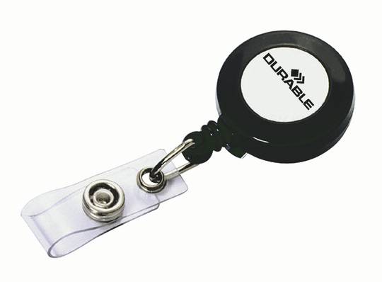 DURABLE - Ausweishalter - holzkohlefarben  (Packung mit 10)-1
