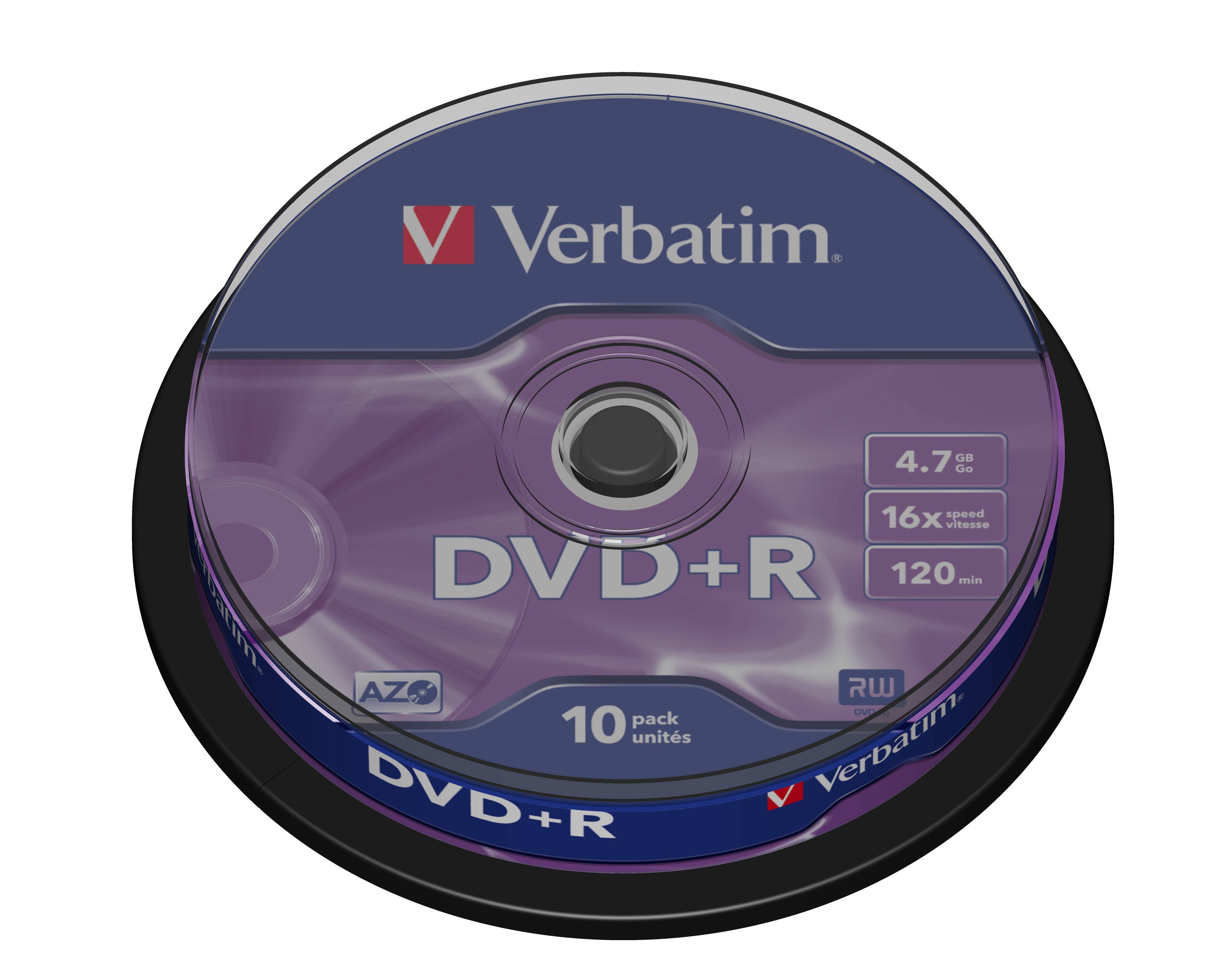 Verbatim DataLifePlus - 10 x DVD+R - 4.7 GB 16x - Silber - Kratzfest - Einseitig-2
