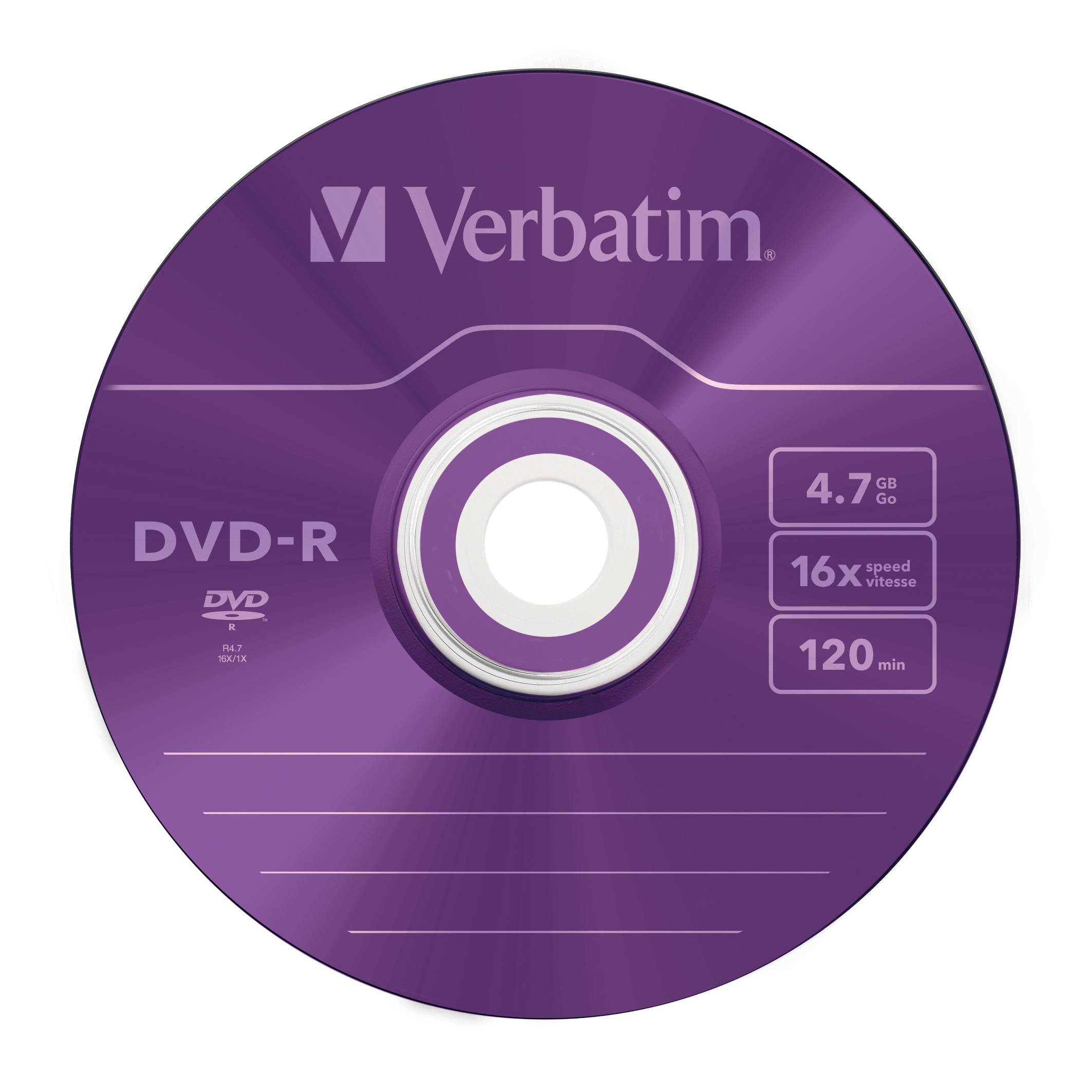 Verbatim Colours - 5 x DVD-R - 4.7 GB 16x - 16x - 5pcs-1