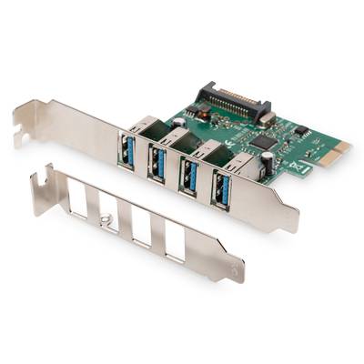 Digitus  4 Port USB 3.2 Gen 1-Controllerkarte USB 3.2 Gen 1 (USB 3.0) PCIe