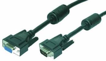 LogiLink 5m VGA, 5 m, VGA (D-Sub), VGA (D-Sub), Schwarz, Männlich/Weiblich, RoHS-1