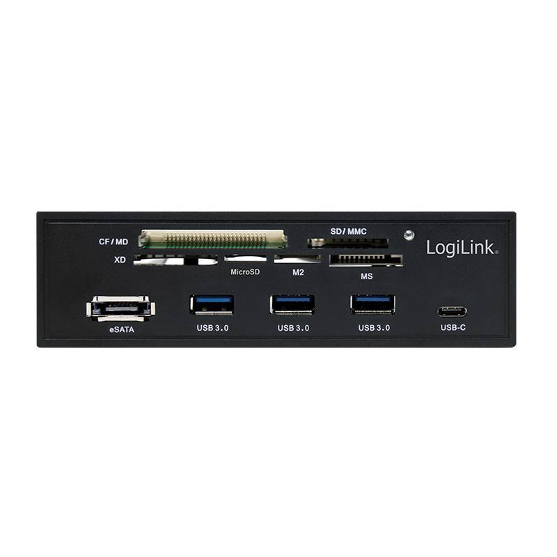LogiLink 5.25" Multifunction Front Panel - Kartenleser - 6 in 1 - 13,3 cm (5,25 Zoll)-2