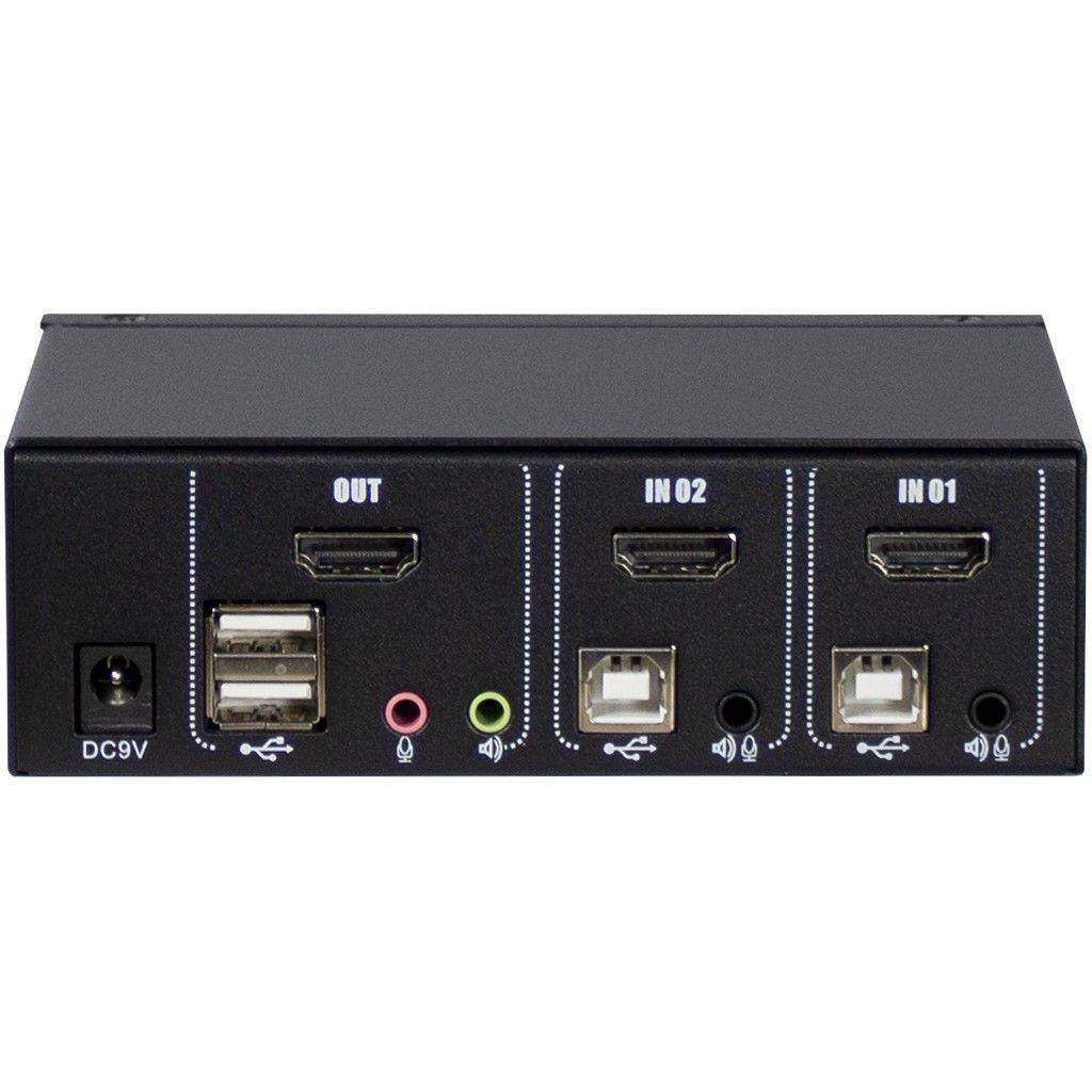 INTER-TECH - Argus KVM AS-21HA - KVM-/Audio-Switch - 2 x KVM/Audio-3