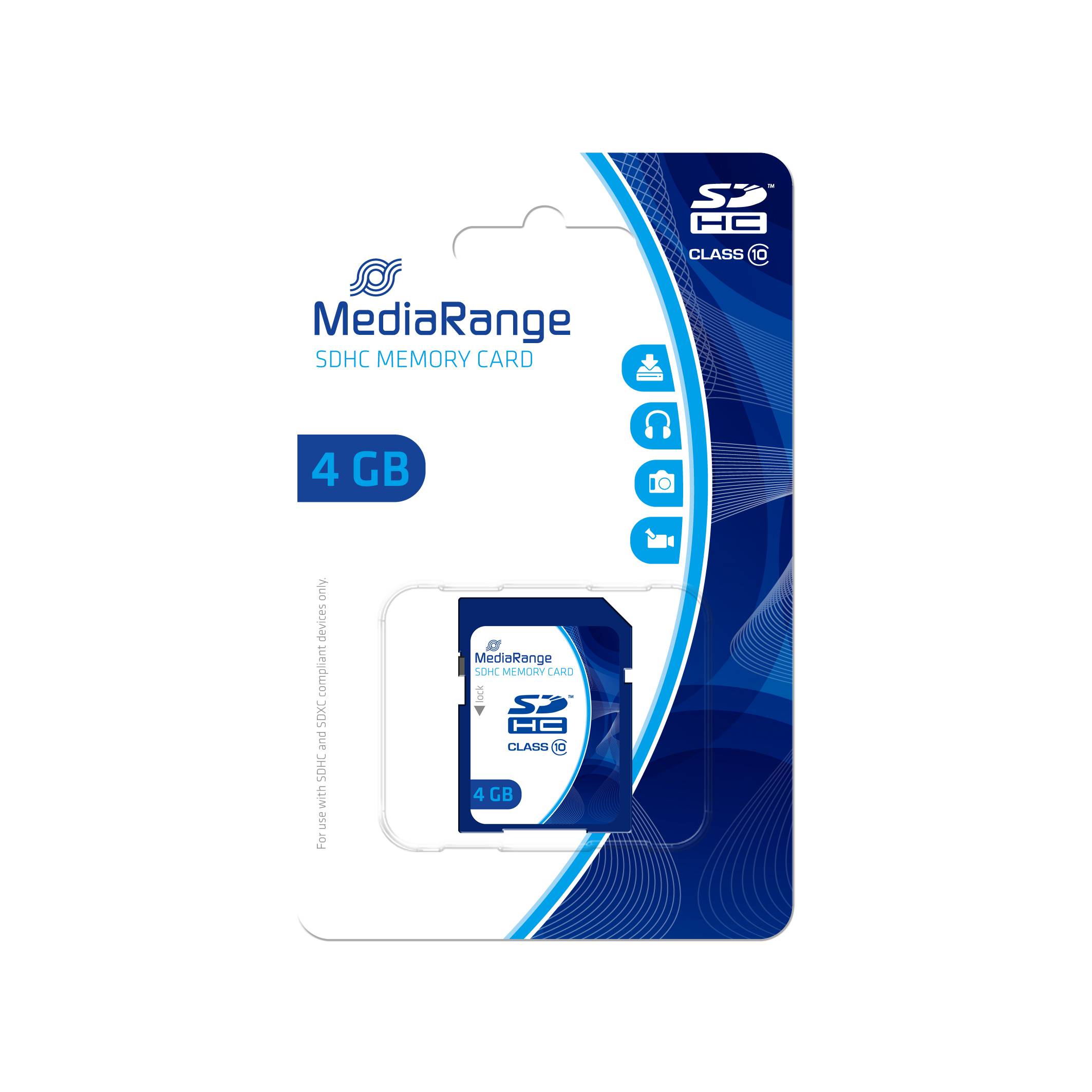 MediaRange - Flash-Speicherkarte - 4 GB - Class 10-1