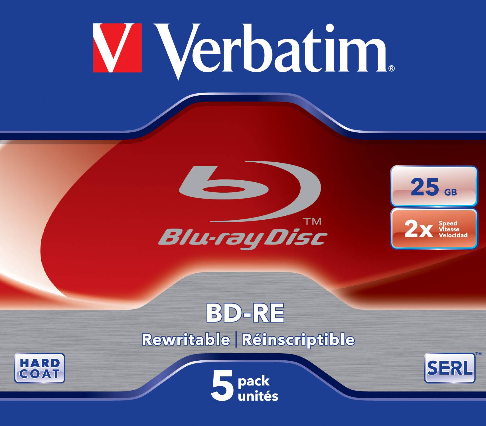 Verbatim - 5 x BD-RE - 25 GB 2x - Jewel Case (Schachtel)-2