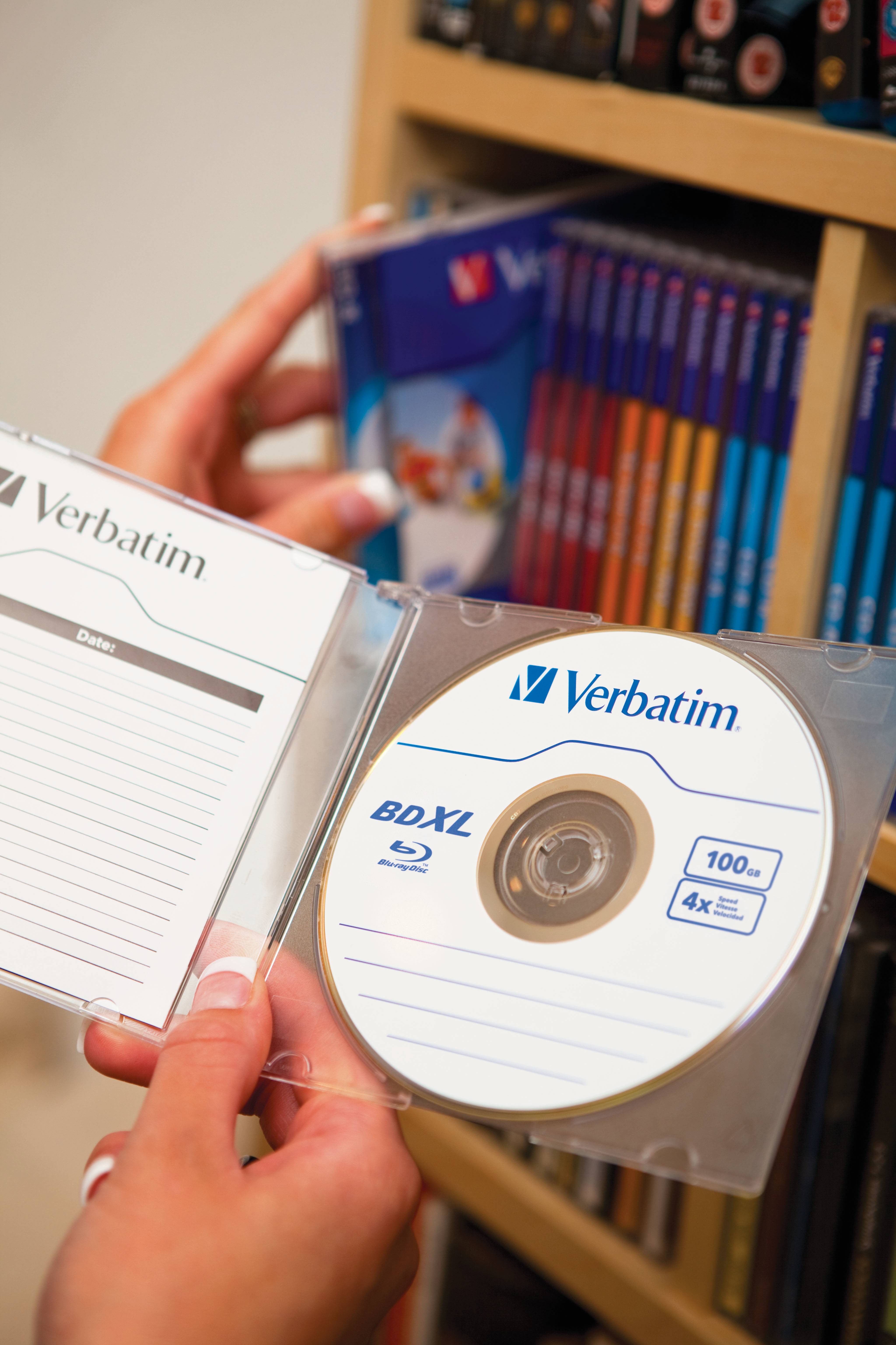 Verbatim - 5 x BD-R XL - 100 GB 4x - mit Tintenstrahldrucker bedruckbare Oberfläche - Jewel Case (Schachtel)-1