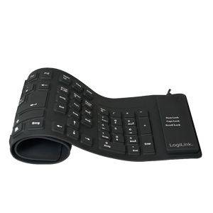 LogiLink Flexible Waterproof - Tastatur - PS/2, USB-1