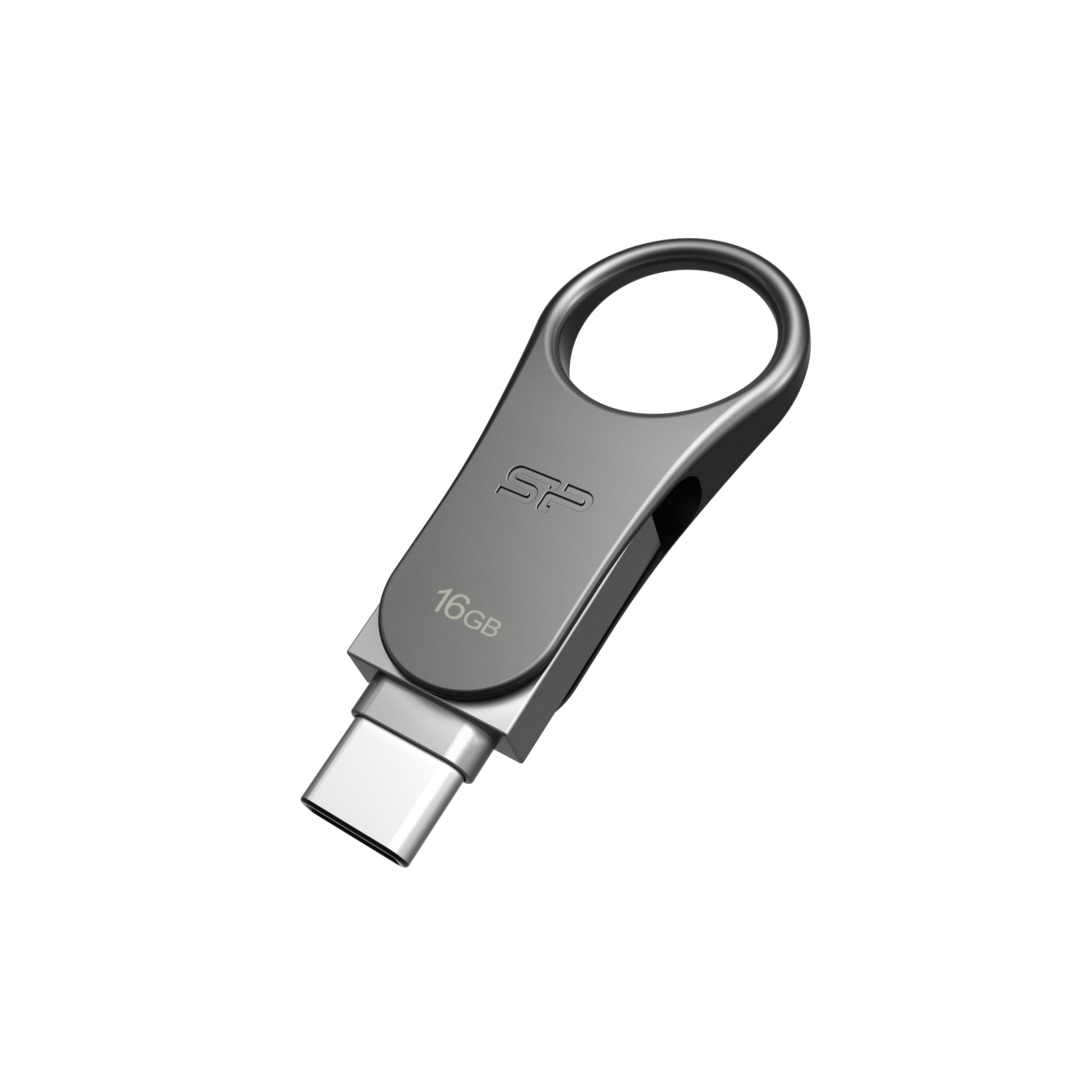 Silicon Power Mobile C80 - USB-Flash-Laufwerk - 16 GB - USB 3.0/USB Typ C - Tita-2