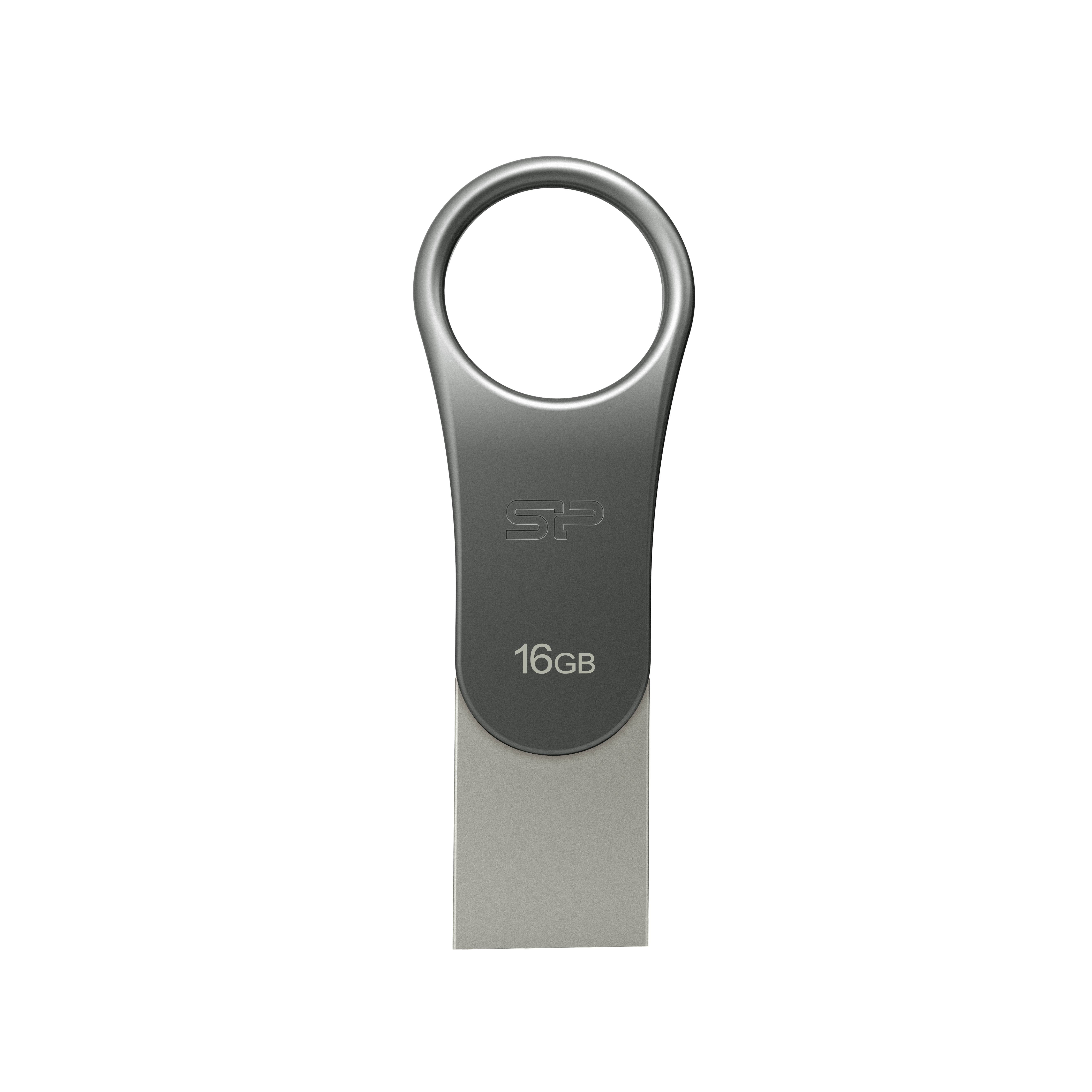 Silicon Power Mobile C80 - USB-Flash-Laufwerk - 16 GB - USB 3.0/USB Typ C - Tita-3