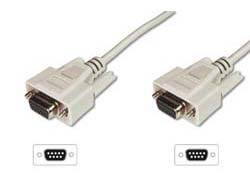 DIGITUS - Datatransfer Anschlusskabel, D-Sub9/Bu - D-Sub9/Bu-1