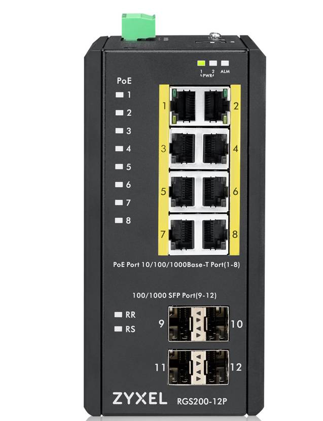 ZyXEL RGS200-12P - Switch - managed - 8 x 10/100/1000 (PoE+)-2