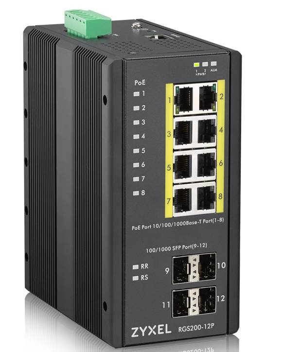 ZyXEL RGS200-12P - Switch - managed - 8 x 10/100/1000 (PoE+)-3