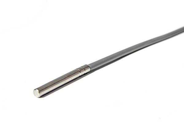 promesstec Pt100 Temperaturfühler / 5m PVC-Leitung / 3-Leiter / Schutzhülse 6x100mm / Klasse A / -35°C...+85°C