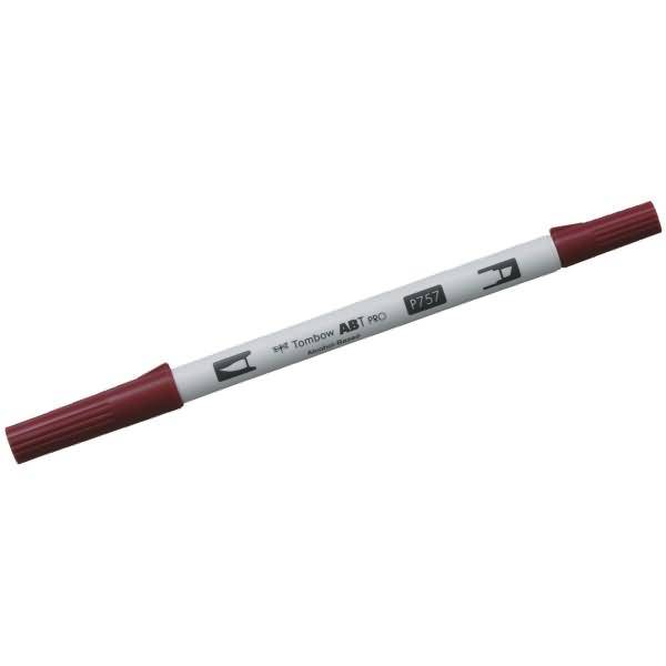 Dual-Fasermaler ABT Pro Keilspitze/Pinselspitze Alkoholbasis port red