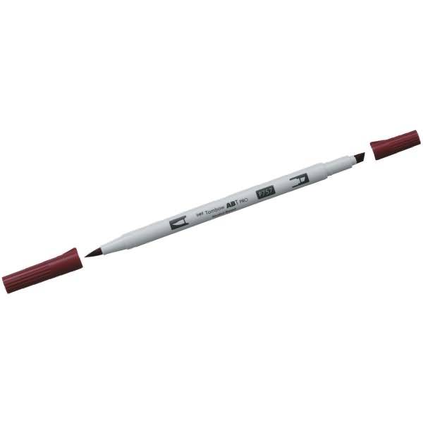 Dual-Fasermaler ABT Pro Keilspitze/Pinselspitze Alkoholbasis port red-1