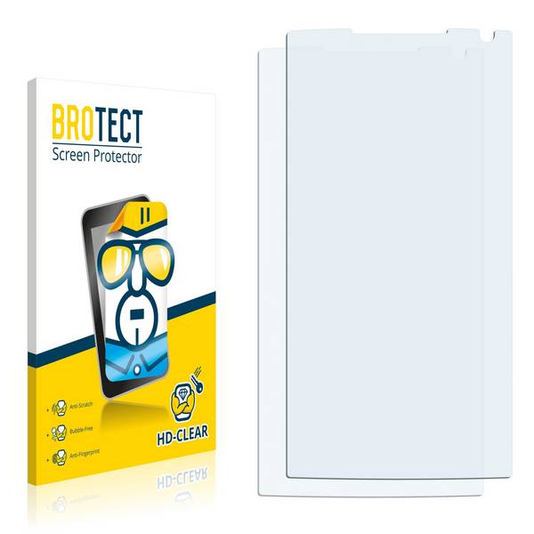 2x BROTECT HD-Clear Displayschutzfolie für Mediacom PhonePad Duo