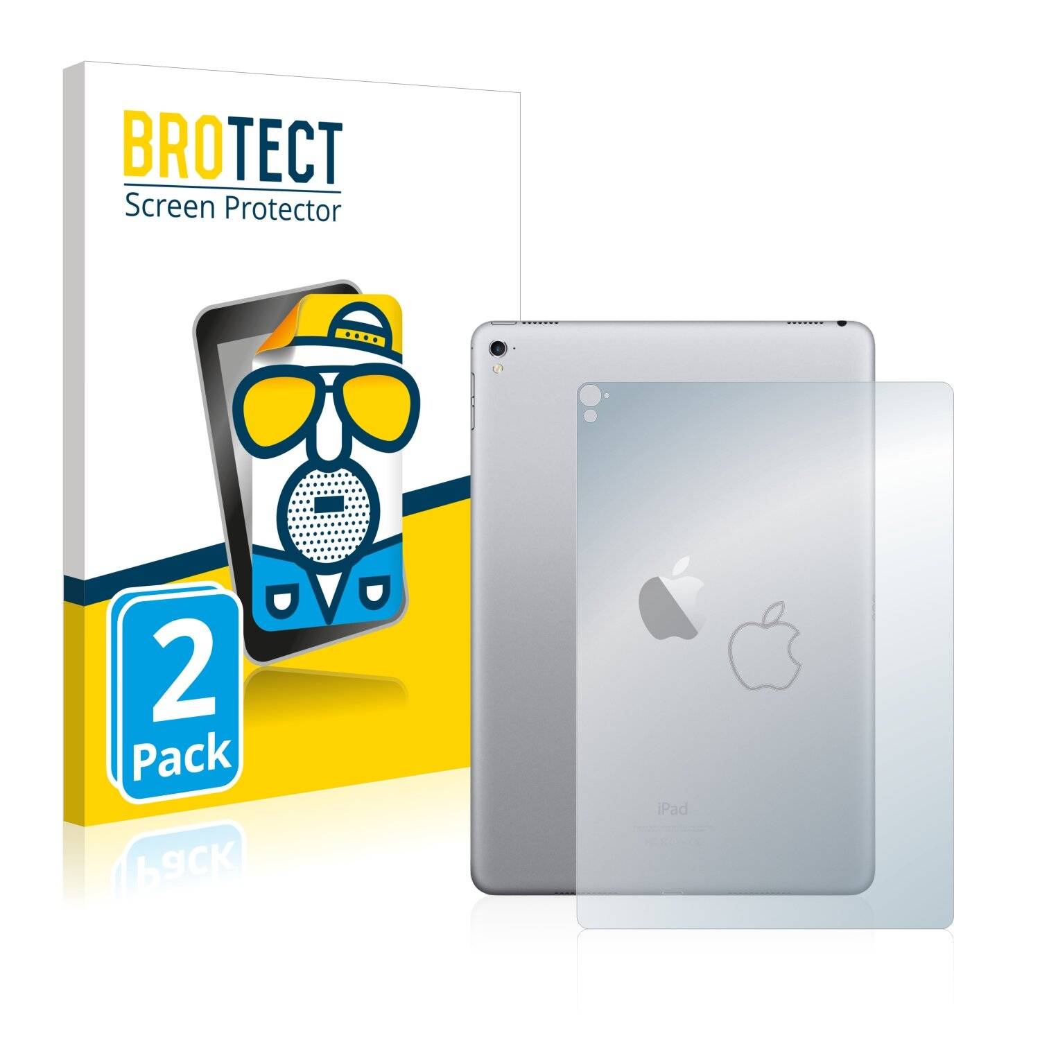 2x BROTECT Matte Displayschutzfolie für Apple iPad Pro 9.7 WiFi Cellular 2016 (Rückseite) --0