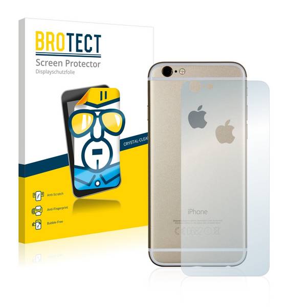 2x BROTECT HD-Clear Displayschutzfolie für Apple iPhone 6S Rückseite (gesamte Fläche +