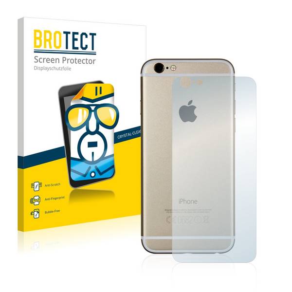 2x BROTECT HD-Clear Displayschutzfolie für Apple iPhone 6S Rückseite (gesamte