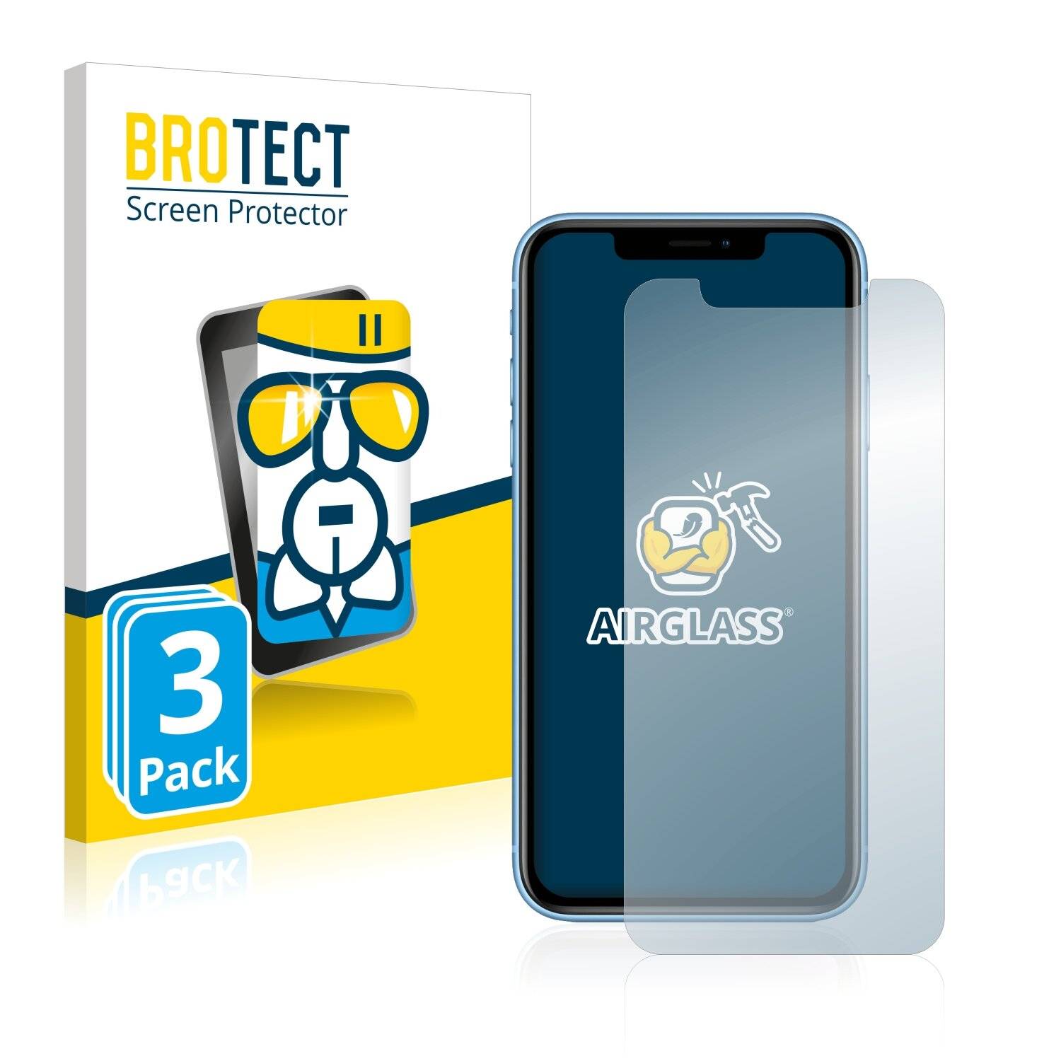 3x BROTECT AirGlass Schutzglas Folie für Apple iPhone-0