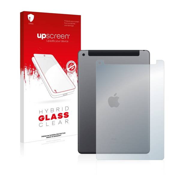 upscreen Hybrid Glass Clear Premium Schutzglas Folie für Apple iPad 10.2 WiFi Cellular 2019