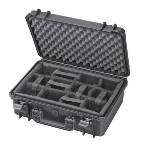 TOMcase Profi Fotokoffer Kamerakoffer mit gepolsterter Inneneinteilung aus Nylon - flexibel anpassbar-0