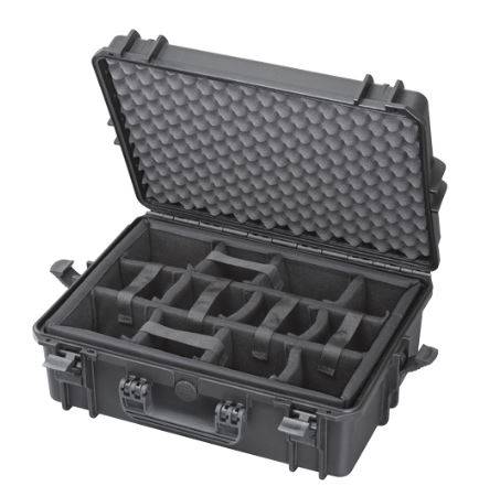 TOMcase Profi Fotokoffer Kamerakoffer mit gepolsterter Inneneinteilung aus Nylon - flexibel anpassbar-0