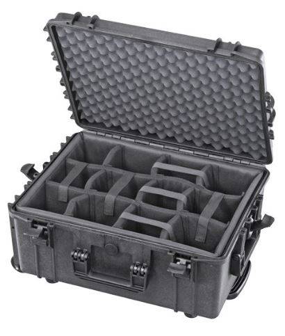 TOMcase Profi Fotokoffer Kamerakoffer mit gepolsterter Inneneinteilung aus Nylon - flexibel anpassbar-0