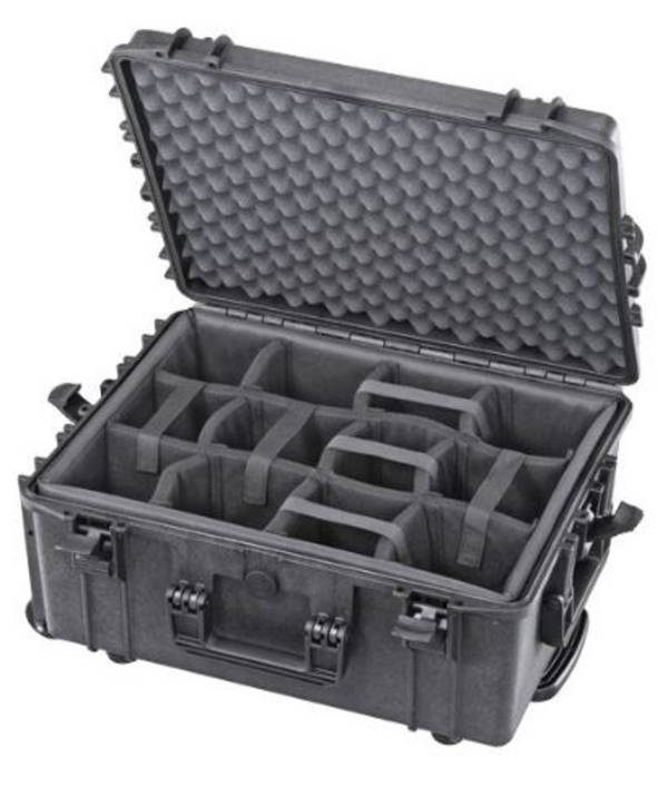 TOMcase Profi Fotokoffer Kamerakoffer mit gepolsterter Inneneinteilung aus Nylon - flexibel anpassbar
